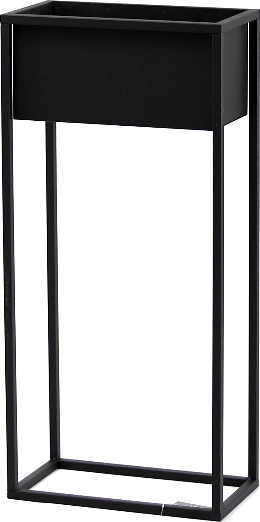 Jakpoldesign Kwietnik Metalowy Stojak CUBO 80x40cm czarny skrzynka loft 05-06