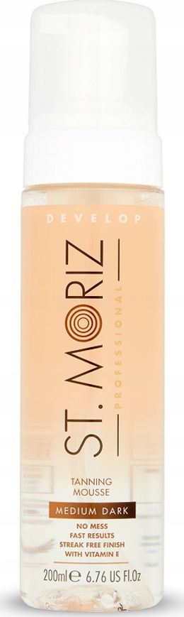 St Moriz ST.MORIZ_Professional Tanning Mousse bezbarwny mus samoopalający Medium Dark 200ml