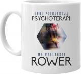 Koszulkowy Inni potrzebują psychoterapii - rower - kubek z nadrukiem