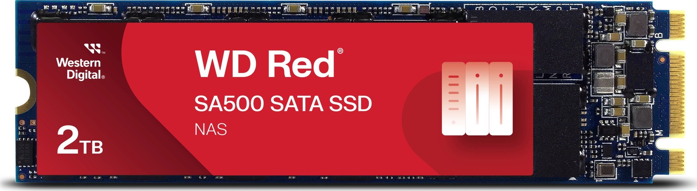 Dysk SSD SanDisk Red SA500 2TB M.2 2280 SATA III (WDS200T1R0B)