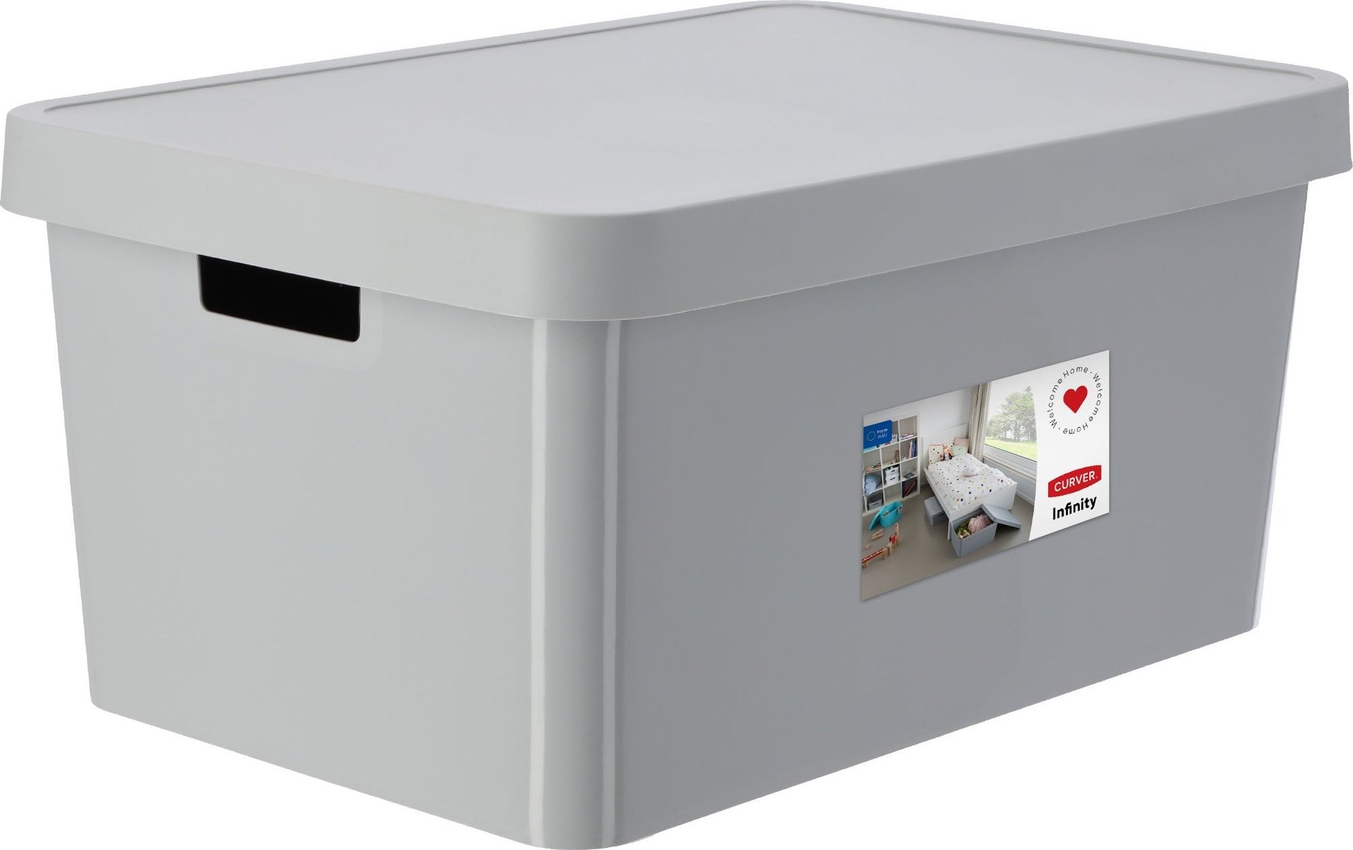 Kadax Curver Pojemnik Pudełko Z Pokrywką 45 L Szary