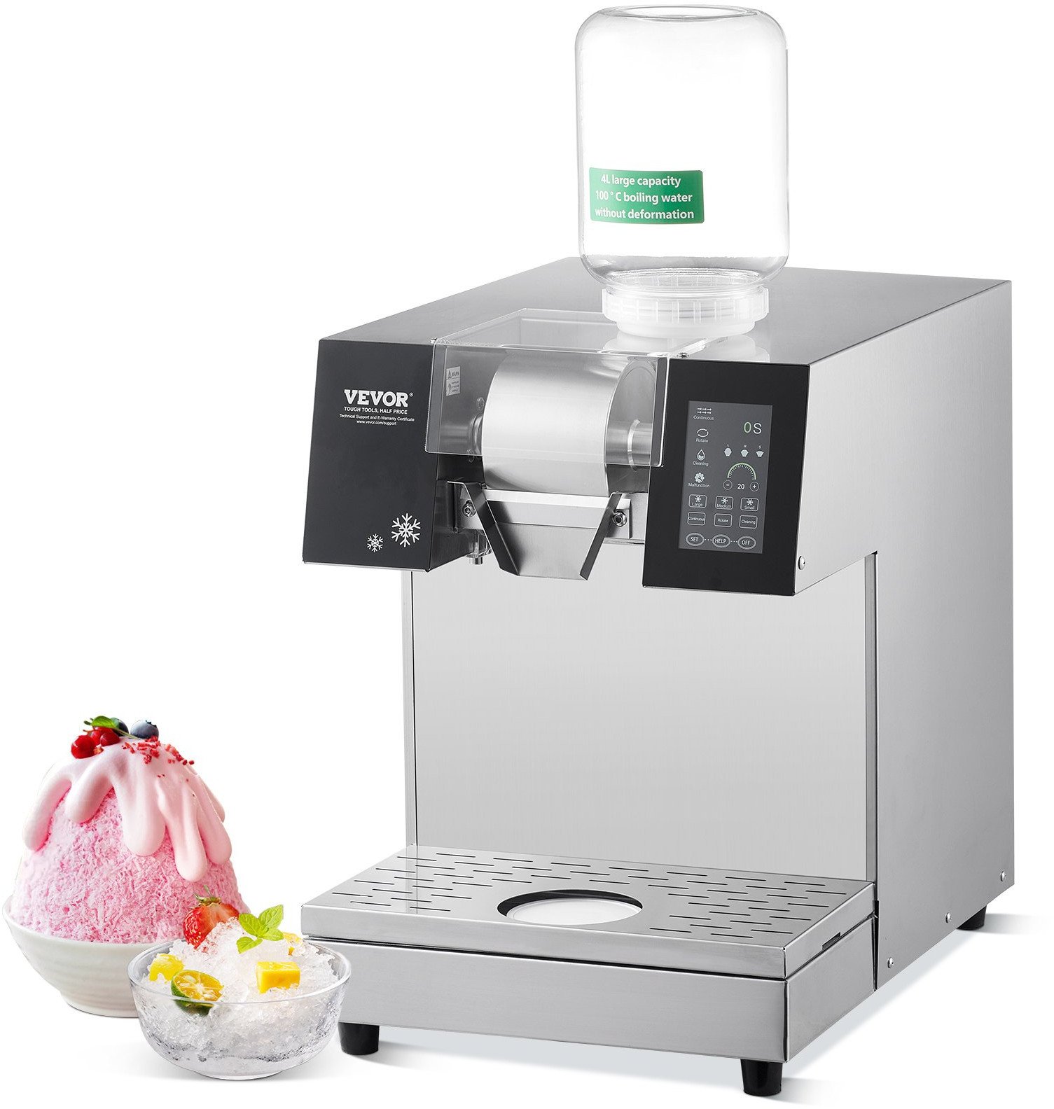 Kruszarka do lodu z chłodzeniem wodnym do lodów i napojów 240 kg/24h