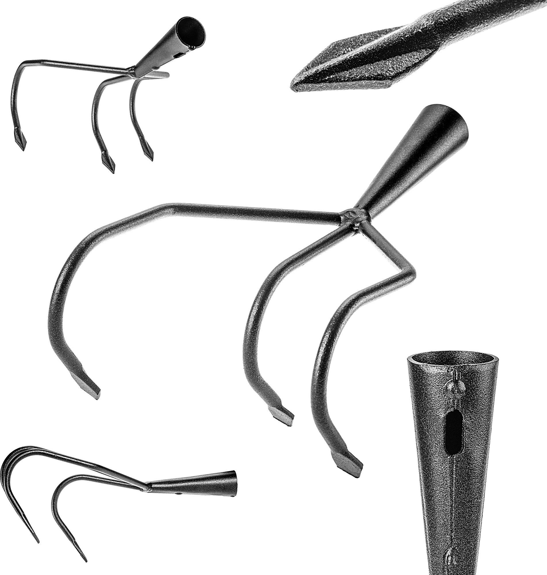 Kadax KADAX Pazurki Ogrodowe 3-Zębne Stalowe Grabki Ogrodnicze Spulchniacz Do Aeracji