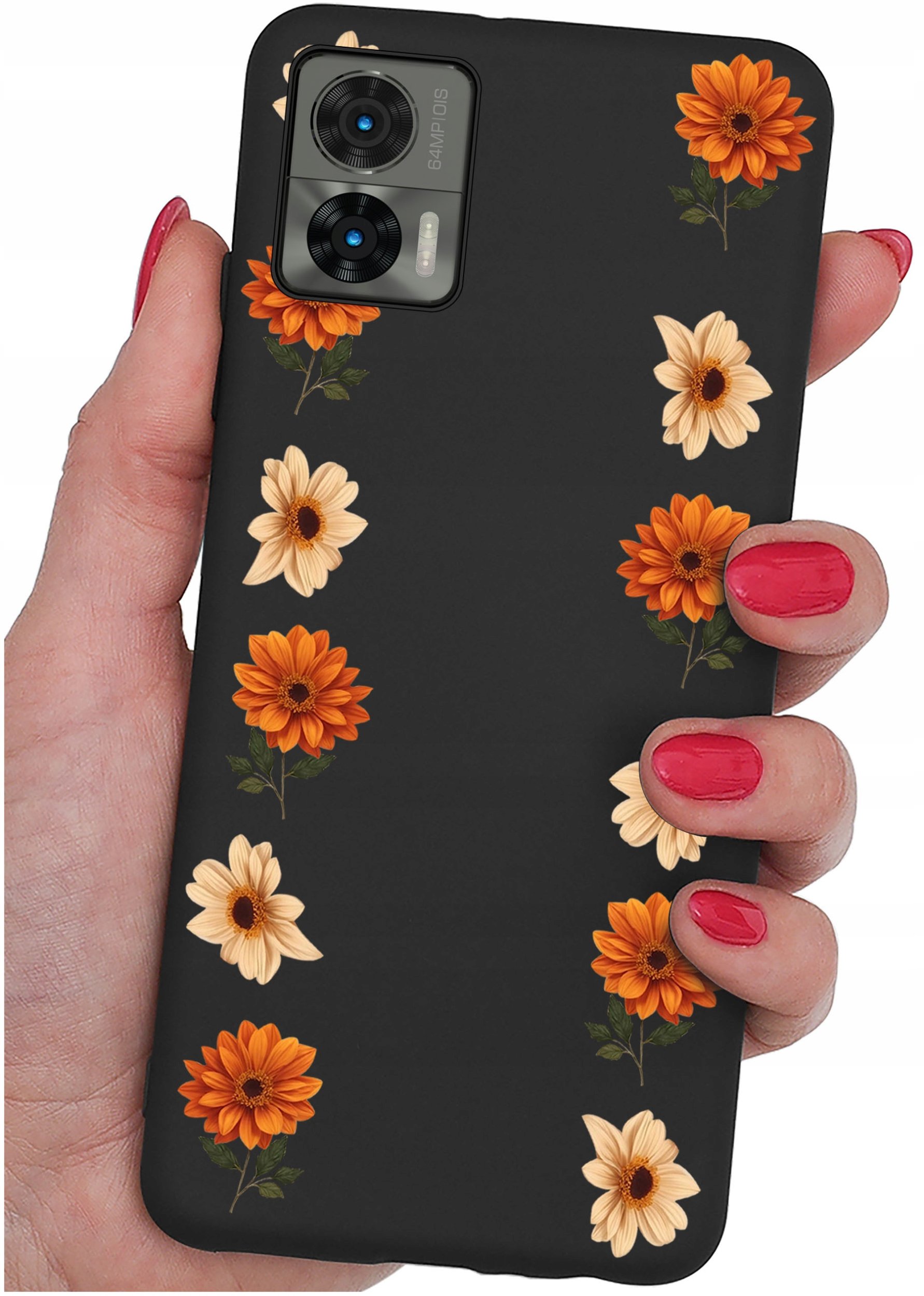 Etui do Motorola Moto Edge 30 Neo WZORY |SILIKONOWE MATT CASE + SZKŁO 9H