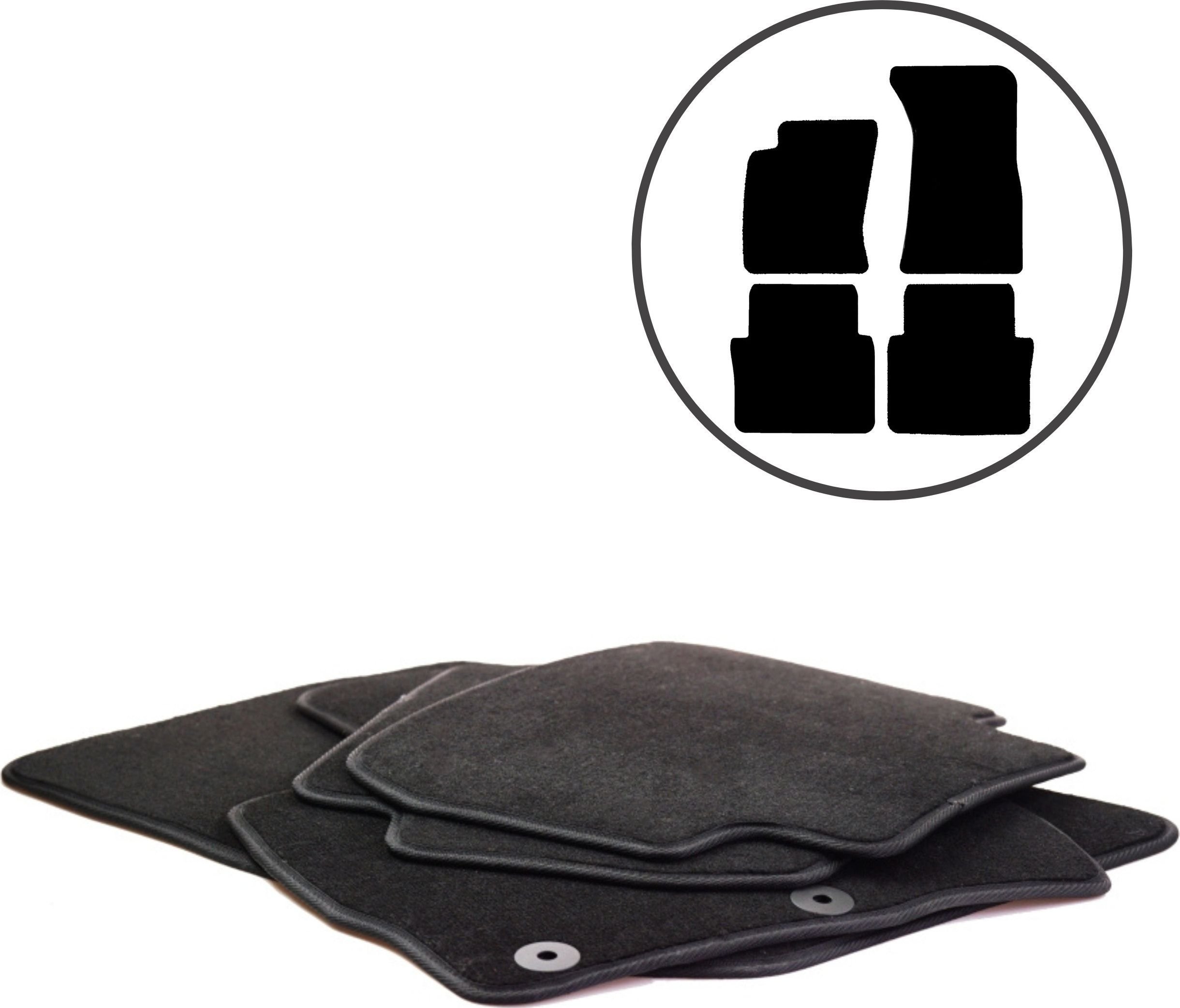 Dikel Dywaniki samochodowe 4szt. Audi A9 D3 Short