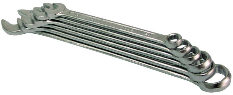 Mega Zestaw kluczy płasko-oczkowych 6-19mm 8szt. (35008H)