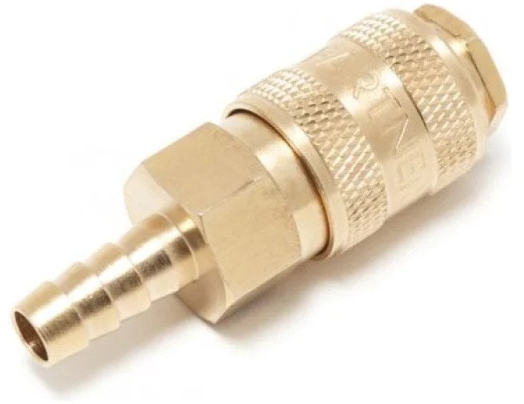 Partner Szybkozłączka pneumatyczna z zaworem "jodełka" 8mm (mosiądz)