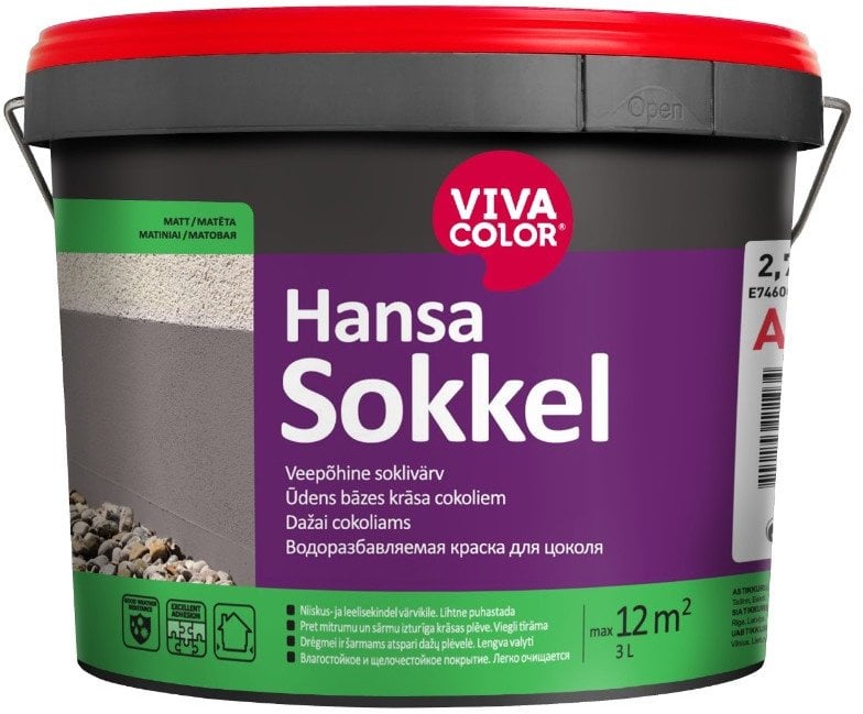 VivaColor PAINT FOR SOCLE HANSA SOKKEL 2,7L A