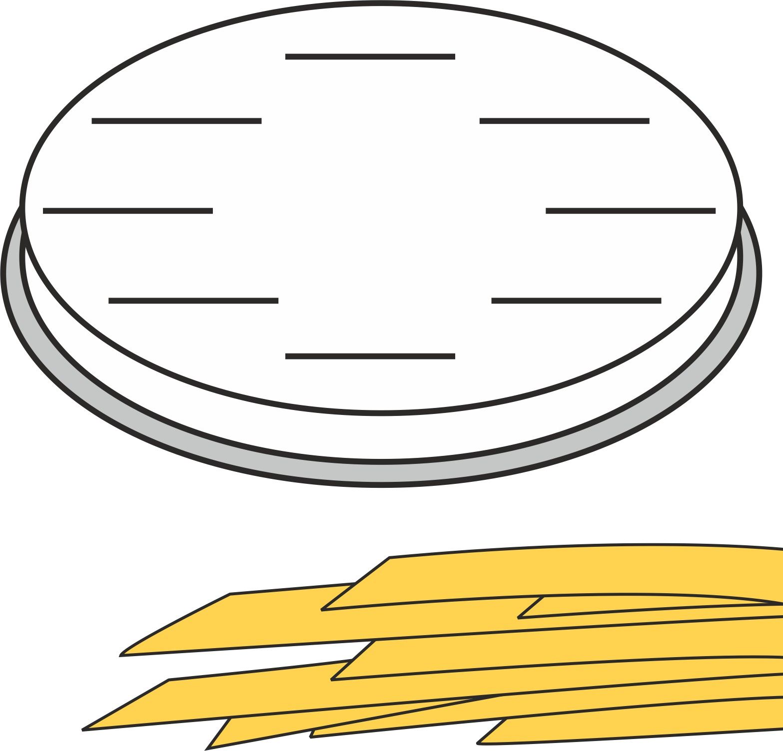 Hendi Końcówka do wyrobu makaronu FETTUCCINE płaskie wstążki 16 otworów 8x1 mm MPF2.5/4 - Hendi 229354 Końcówka do wyrobu makaronu FETTUCCINE płaskie