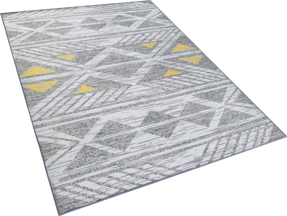 Beliani Dywan 160 x 230 cm szaro-żółty KARGI