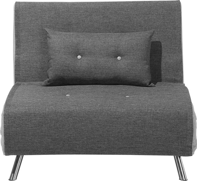 Beliani Sofa rozkładana ciemnoszara FARRIS