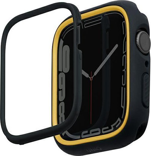 Uniq UNIQ etui Moduo Apple Watch Series 4/5/6/7/8/SE 40/41mm czarny-musztardowy/midnight-mustard