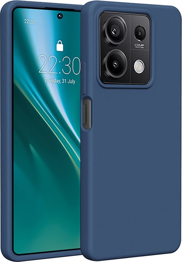 Etteri Nakładka Etteri Silicone Case do Xiaomi Redmi Note 13 5G ciemnoniebieska