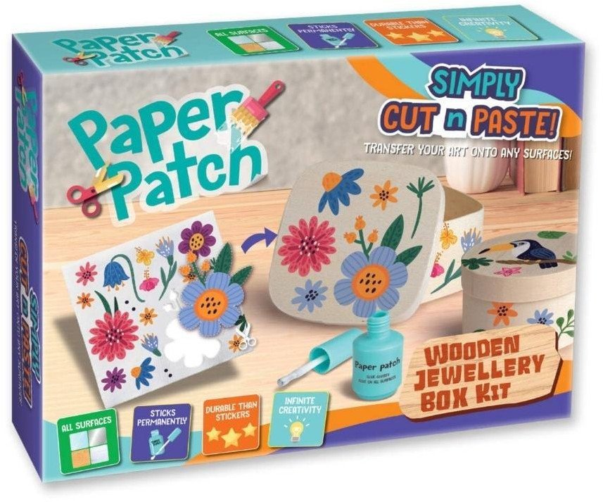Zestaw decoupage Paper Patch - Szkatułka drewniana