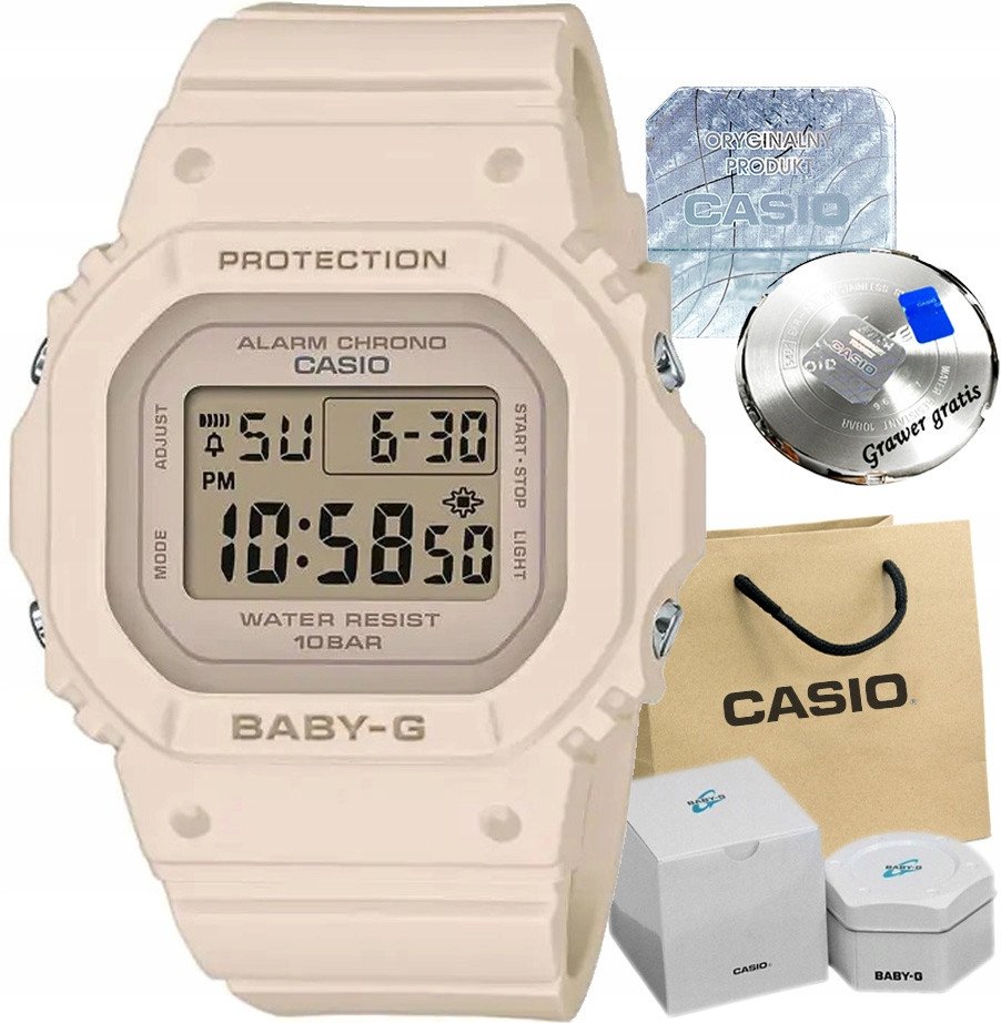 Zegarek damski Casio BABY-G ROSE-4 z GRAWEREM