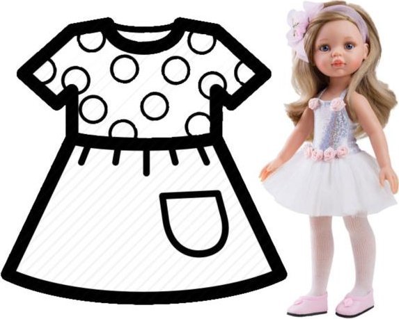 paola reina PAOLA REINA Ubranko dla lalek 32 cm 54447