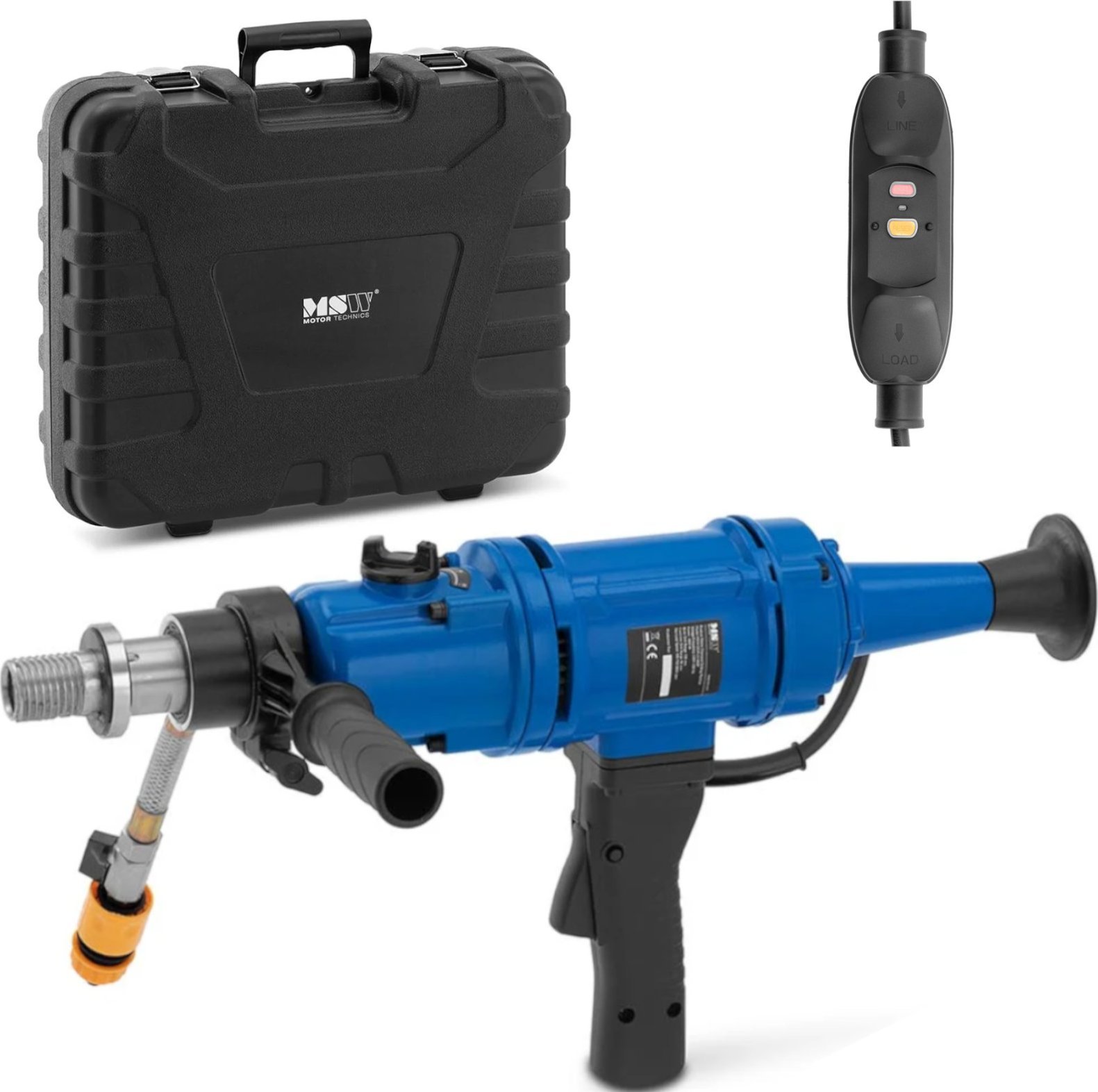 MSW Wiertnica otwornica diamentowa do betonu 2860 obr./min 1800 W Wiertnica otwornica diamentowa do betonu 2860 obr./min 1800 W