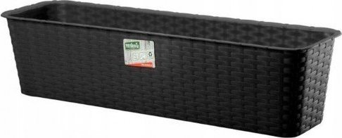 Galicja Skrzynka balkonowa antracyt rattan 60 cm