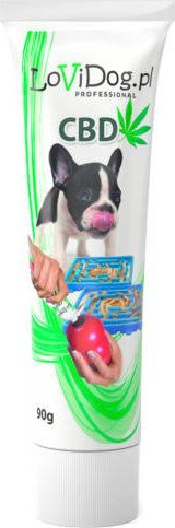 Triton Lovi Dog Snack Premium Pate With CBD - pasztet dla psa w tubce, z wątróbką i suszem konopnym 90g