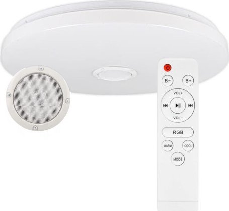 Noktowizor КиКо Plafon LED z głośnikiem Bluetooth 72W 50cm + pilot
