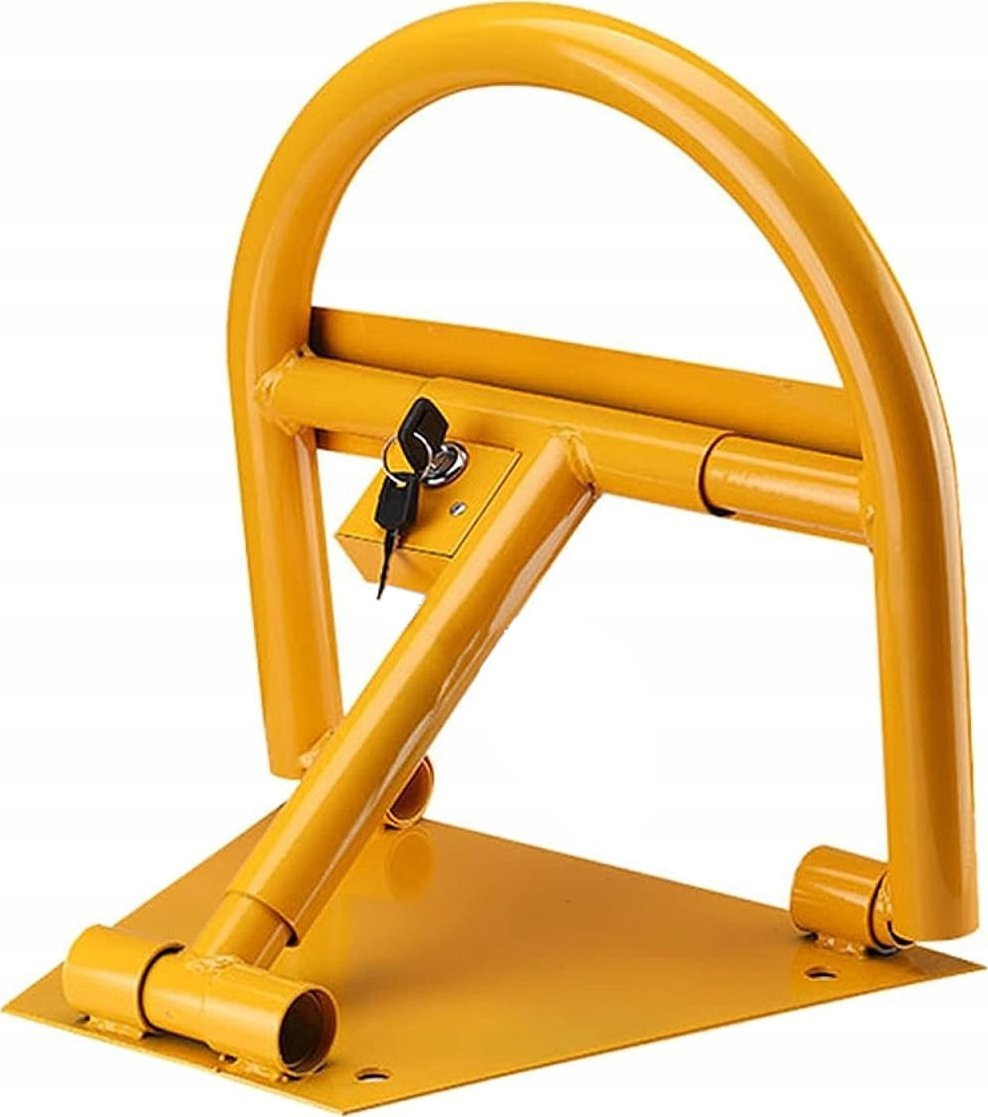 Korbi BLOKADA PARKINGOWA SKŁADANA SŁUPEK PARKINGOWY 40 CM NA KLUCZ ZAPORA STALOWA