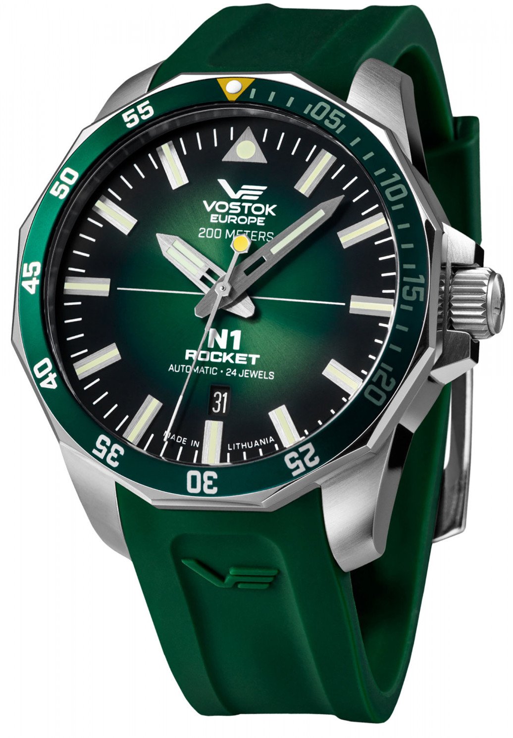 Zegarek męski Vostok Europe NH35A-225A710S zielony