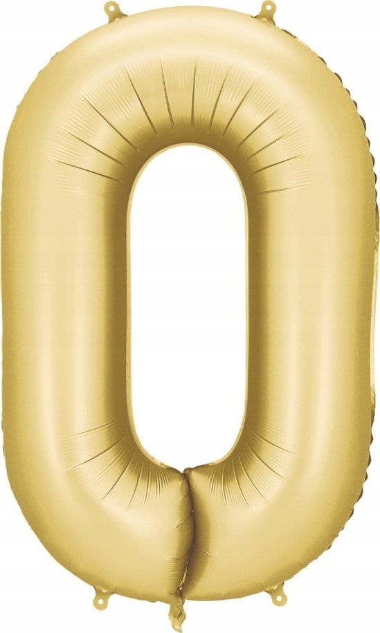 Balon fol.Cyfra 0 86cm złoty 82892