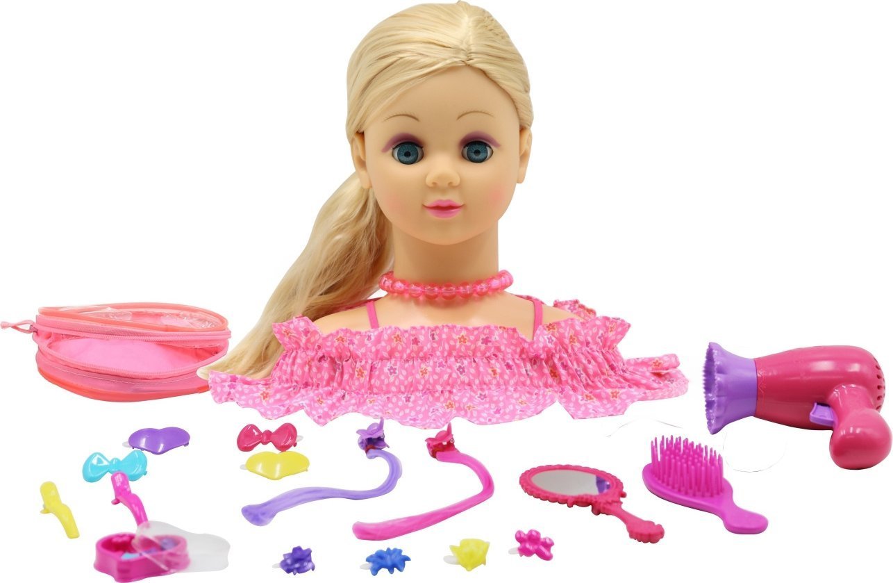 Happy Friend Happy Friend - Hairstyling Head Blond Hair (504404) /Pretend Play /Multi