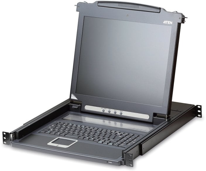 Konsola KVM ATEN CL1000M, LCD 43 cm, VGA, PS/2, układ brytyjski