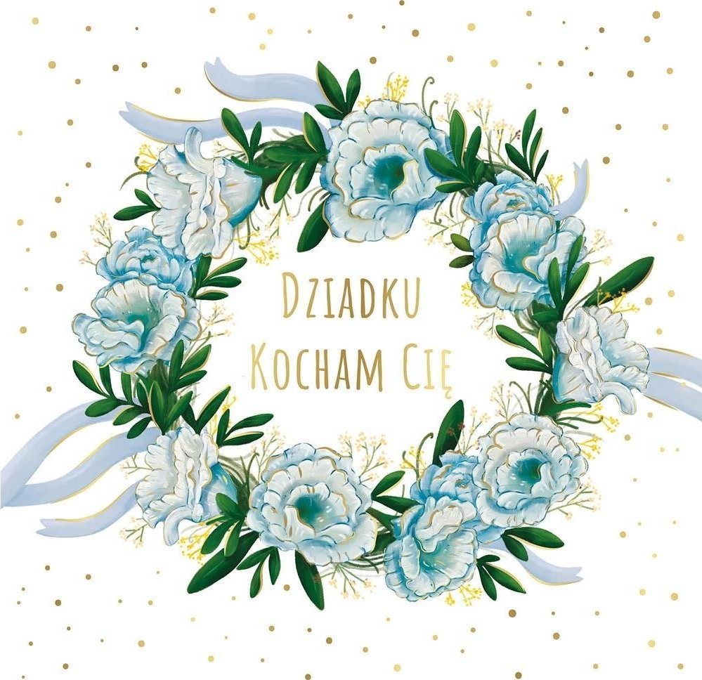 Karnet KW Wianuszek niebieski Dziadek