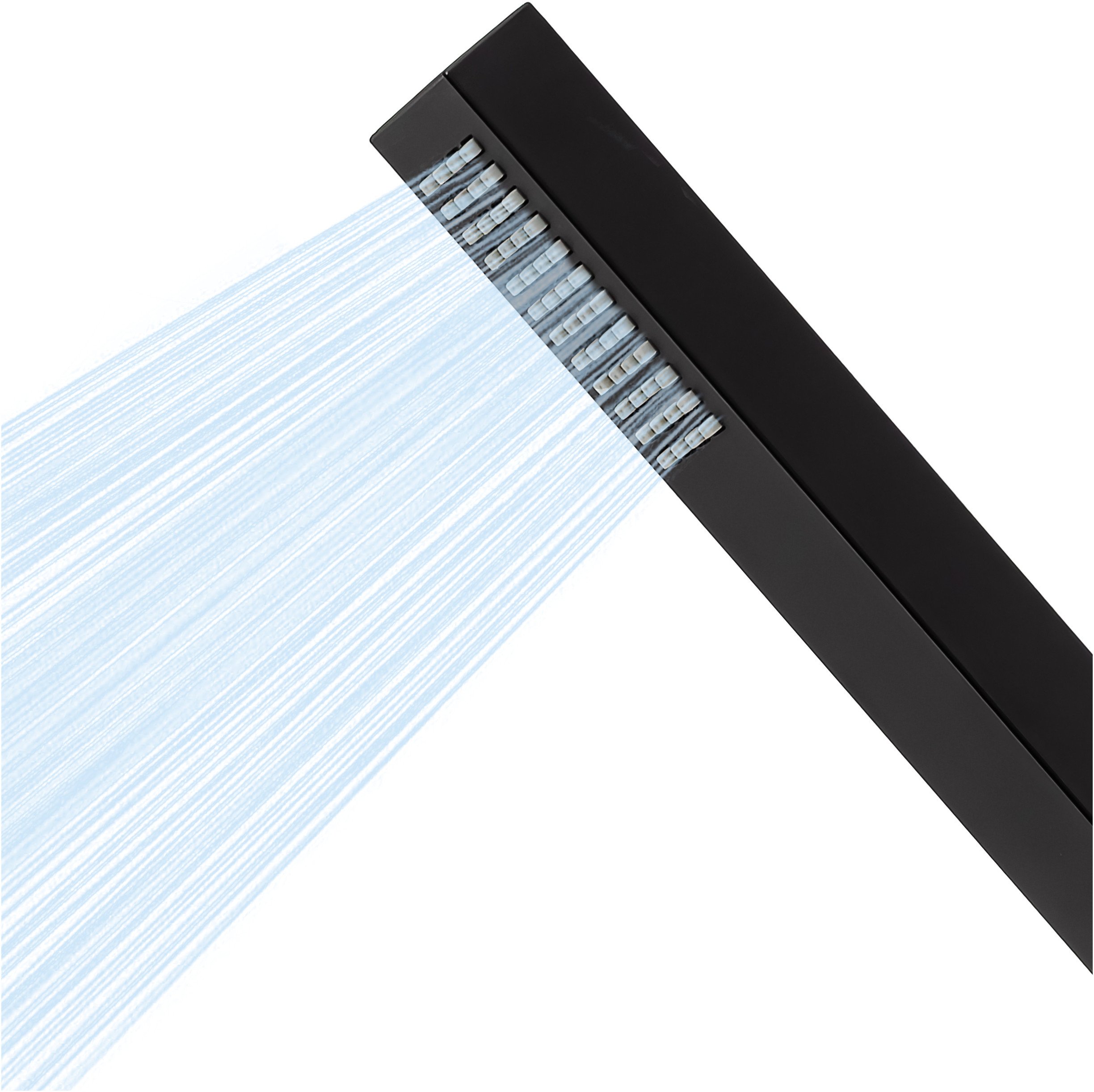 Słuchawka przysznicowa typu mikrofon 1F - jednofunkcyjna, Kolor: czarny