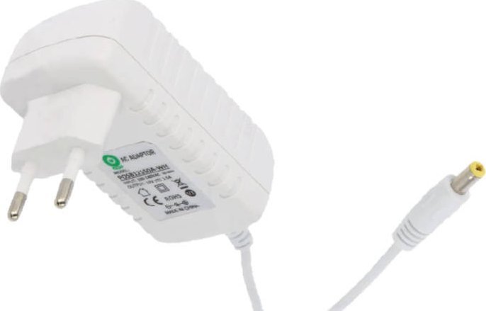 Zasilacz AC/DC 12V 1.5A/18W biały, z zabezpieczeniami i wysoką sprawnością