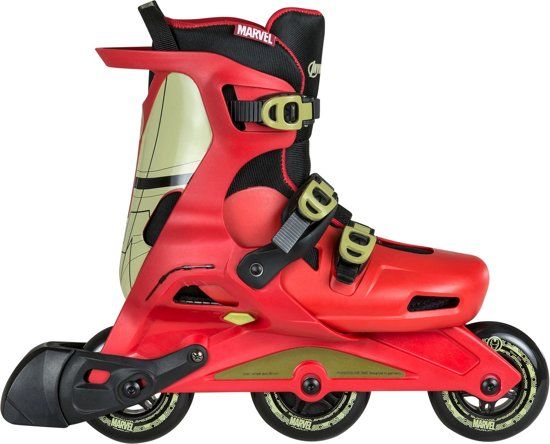 Rolki Powerslide Marvel Wave Iron Man rekreacyjne regulowane czerwone r. 35-38