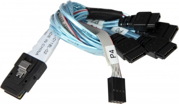 SuperMicro Supermicro Kabel CBL-0118L-02 Multilane Breakout SFF8087 auf 4x SATA 23cm