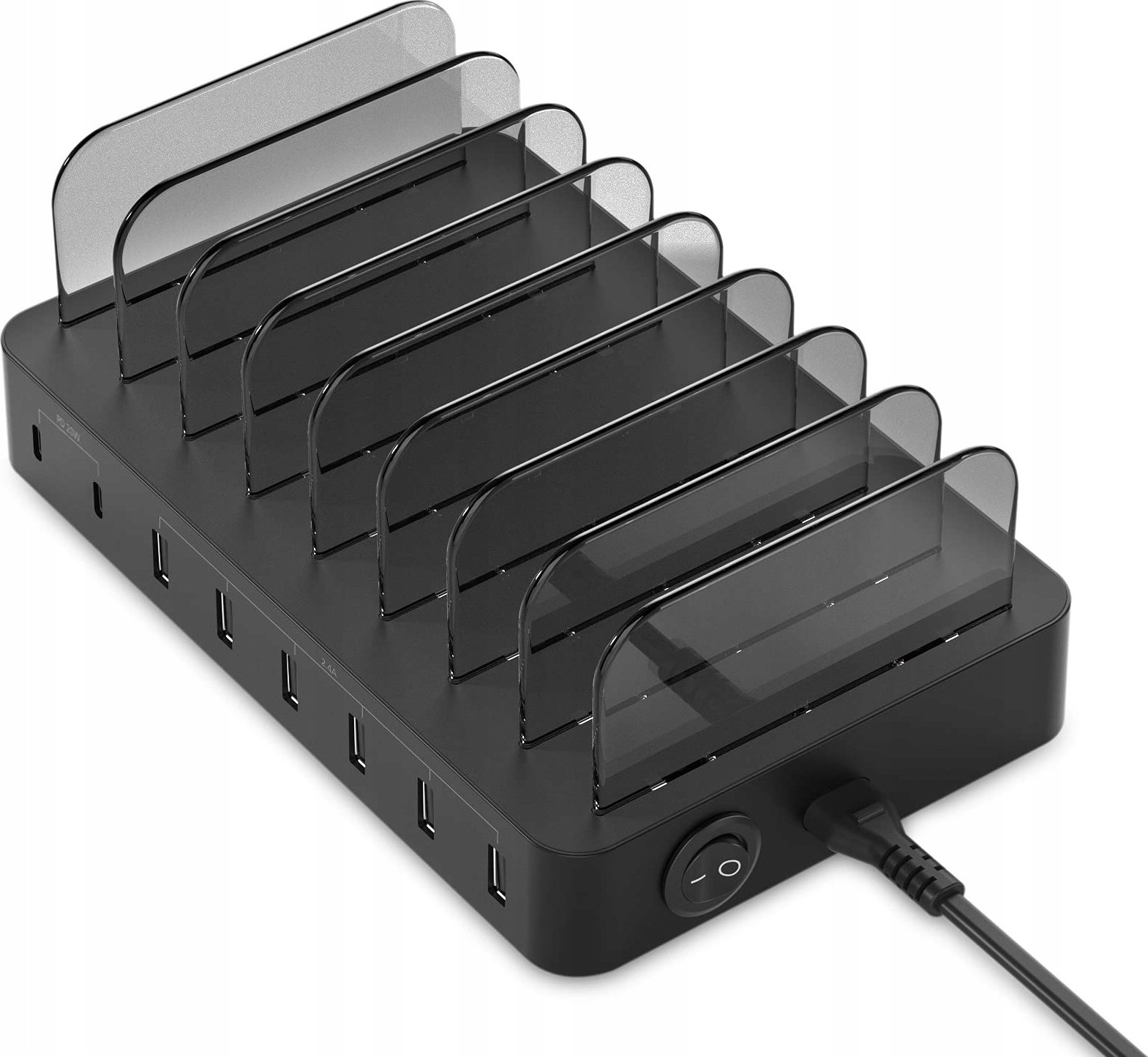 Ładowarka Conceptronic CONCEPTRONIC Ladegerät 8Port 75W,2xUSB-C/6xUSB-A Desk PD sw