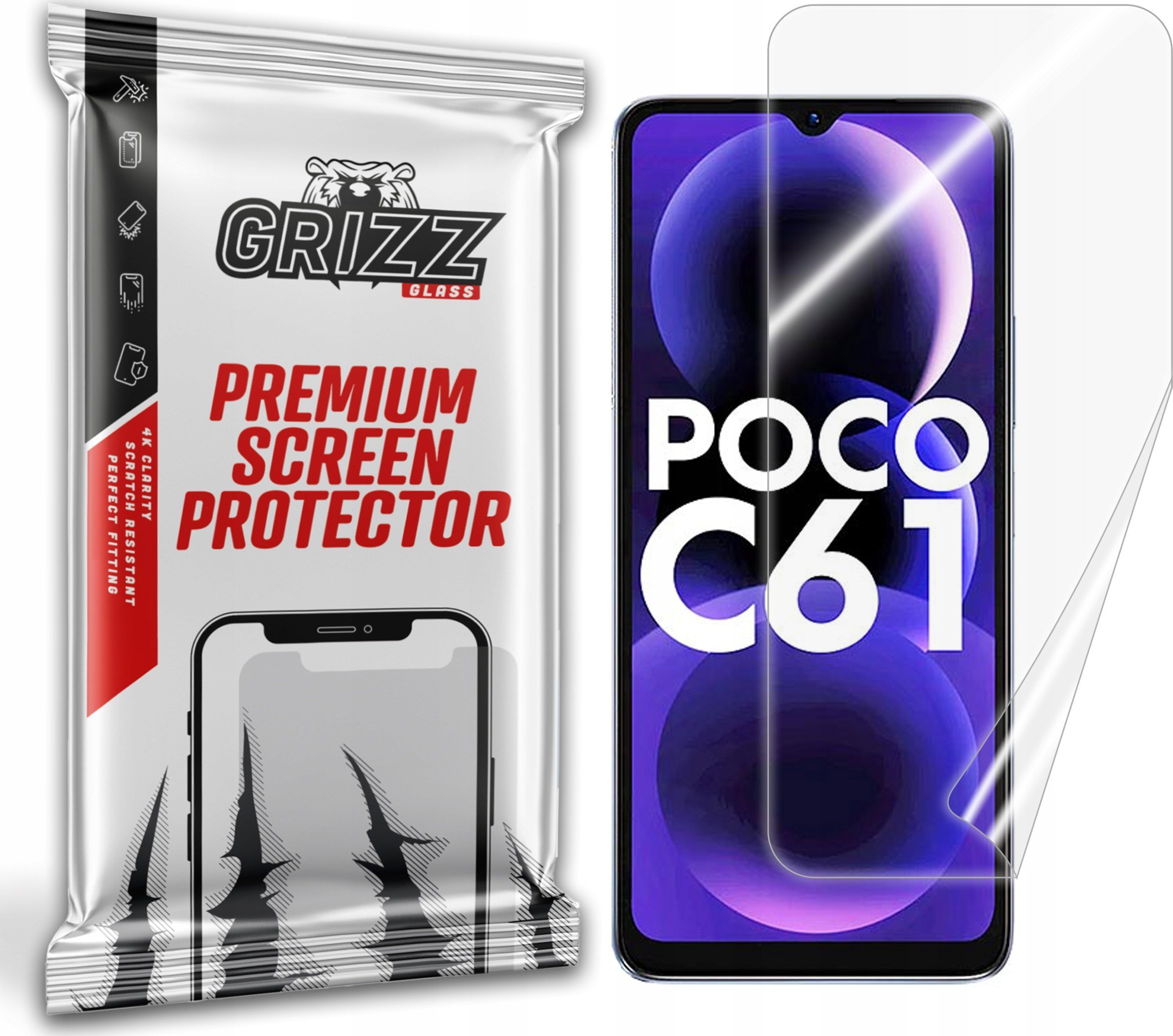 GrizzGlass Folia ceramiczna GrizzGlass CeramicFilm do Xiaomi POCO C61