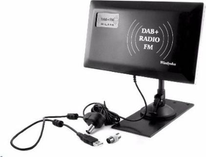 Antena RTV Radiowa DAB + FM Slim
