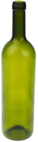 BOTTLE GLASS 0.75L SET OLIV NO CAP 8PCS