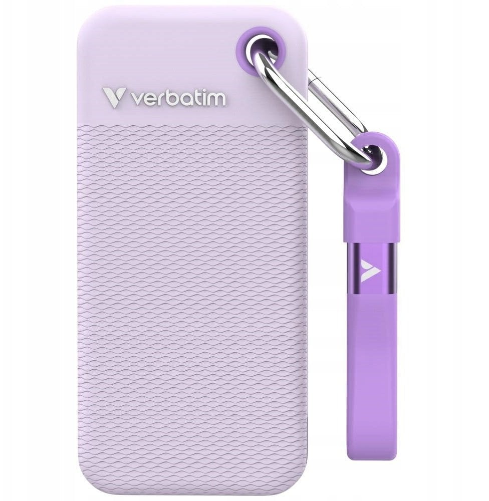 Dysk Zewnętrzny Verbatim Pocket SSD 2TB USB-C 3.2 gen.2 biały-fioletowy 32323