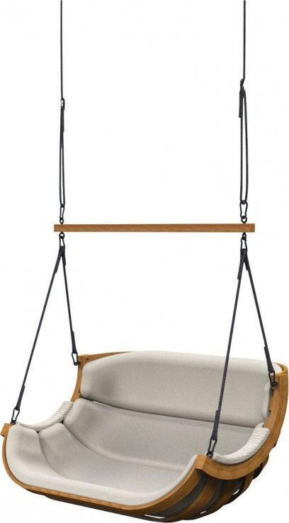 Elior Beżowy podwójny fotel ogrodowy - Pasos 8X