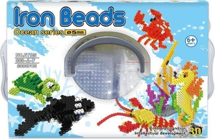 Prasowanka, Koraliki Do Prasowania, Zestaw OCEAN 3D 3000 Sztuk