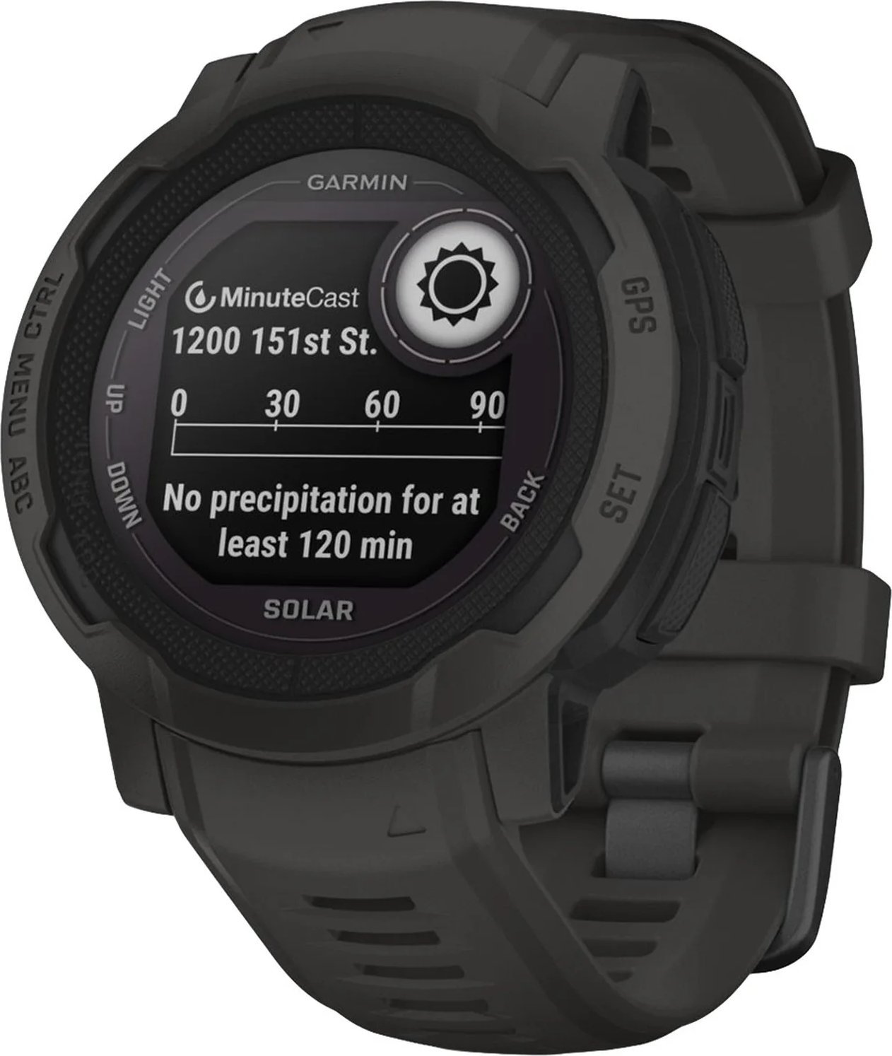 Zegarek sportowy Garmin Instinct 2 Solar Standard Edition Grafitowy (010-02627-00)