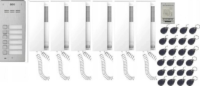 ACO ACO FAM-P-6NPACC NT panel natynkowy 6-lokali czyt. brel.
