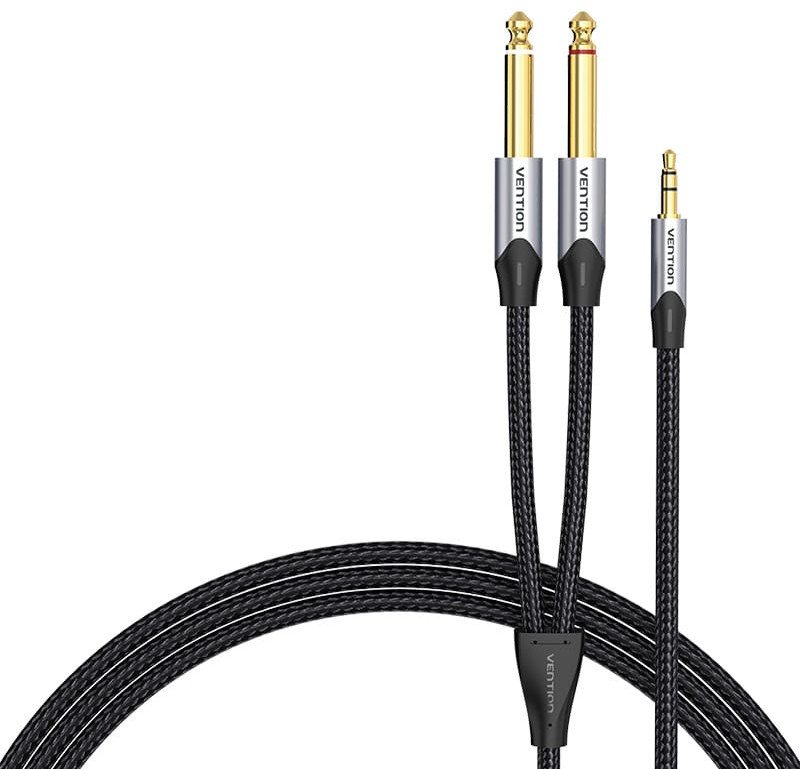 Kabel audio mini jack 3.5mm do 2x jack 6.35mm męski Vention BARHK 8m