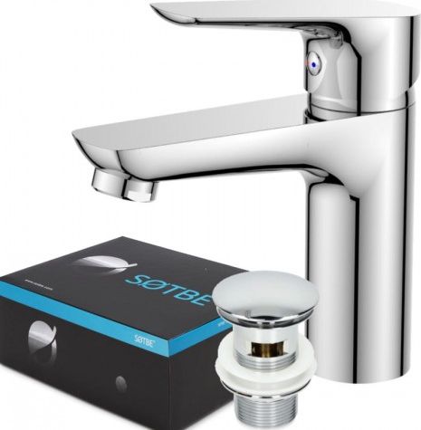 Bateria umywalkowa Sotbe Inari stojąca chrom (INA-SSS-50228837)