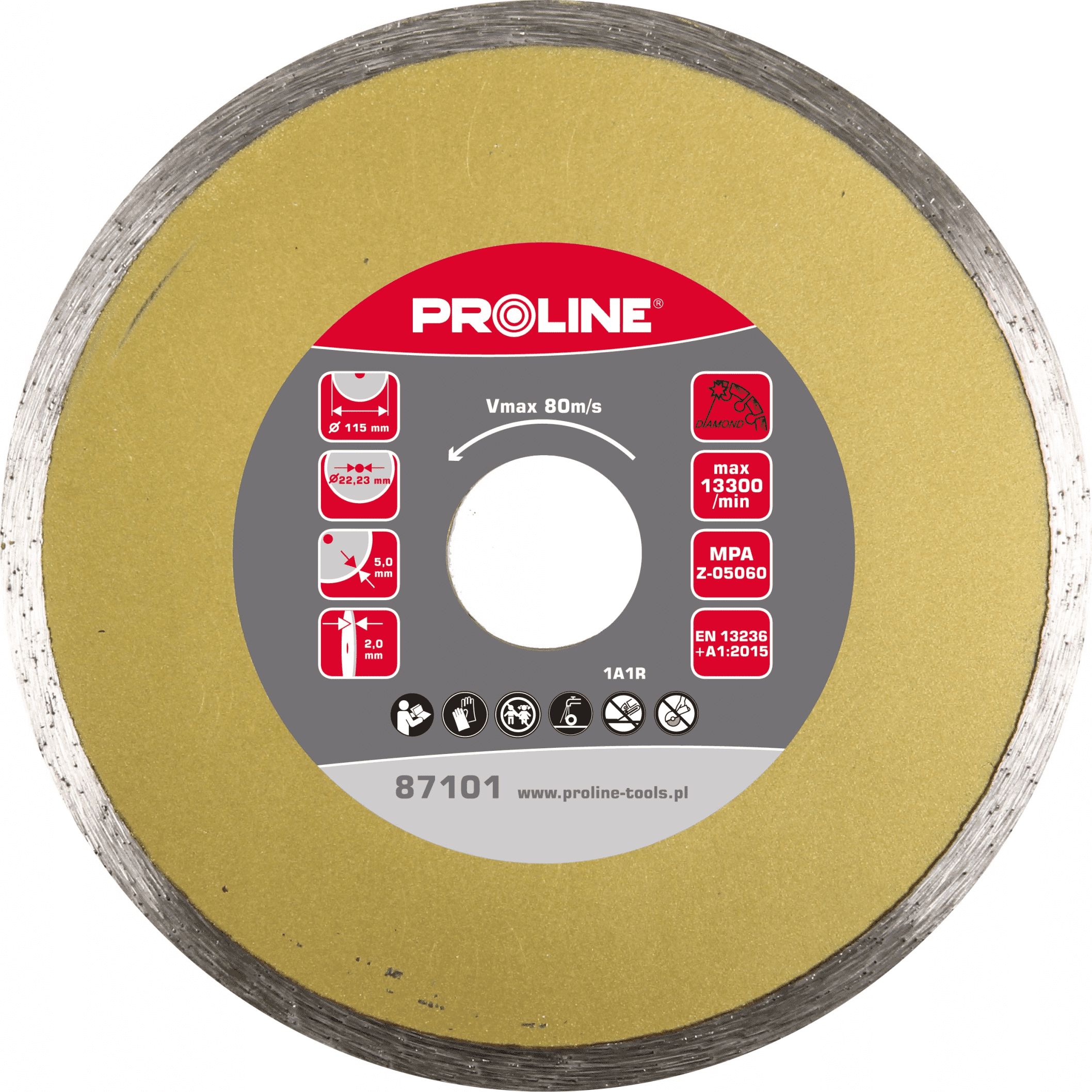 Pro-Line tarcza diamentowa pełna 180x2.6x5.5x22.23 (87103)