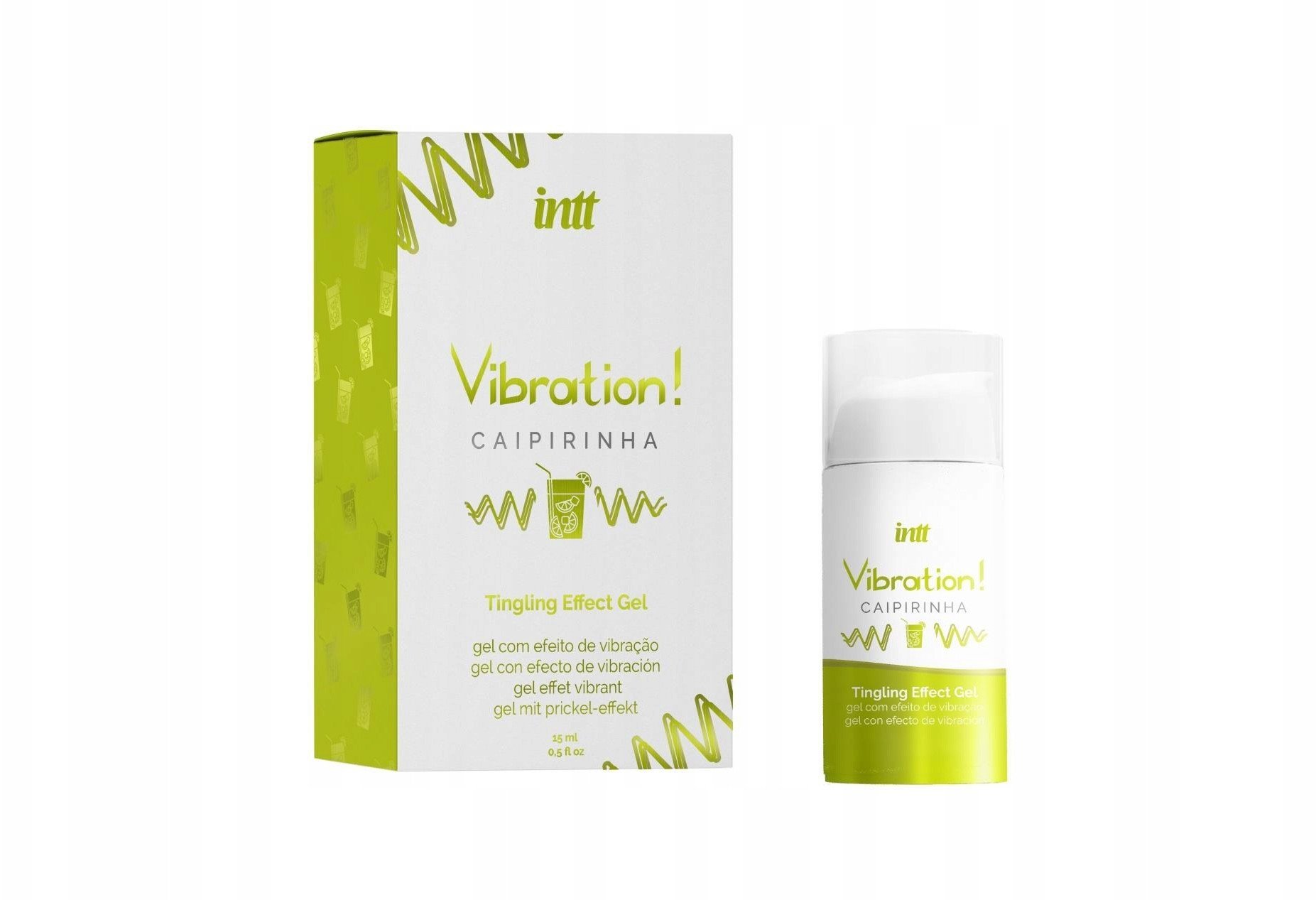 Jaudinantis gelis Vibration! Caipirinha, 15 ml