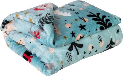 JAHU Koc z mikrowłókna 150 x 200 cm - WINTER TIME