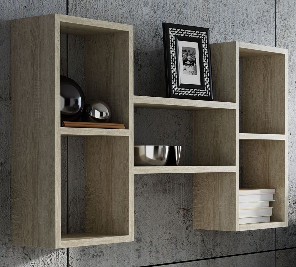 Elior Półka ścienna Lensa 2X - dąb sonoma