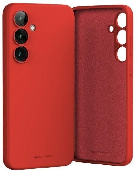 Etui Mercury Silicone do Samsung Galaxy A16 czerwony